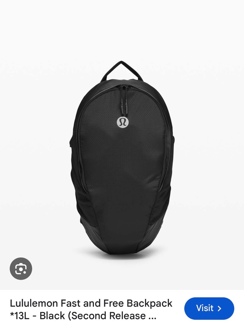 lululemon athletica Black Fast and Free Backpack